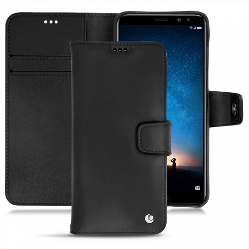 Huawei Mate 10 Lite leather case - Noir ( Nappa - Black ) 
