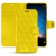 Housse cuir Huawei Mate 10 Lite - Jaune fluo - Couture