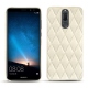 Coque cuir Huawei Mate 10 Lite - Blanc escumo - Couture