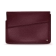 Leather sleeve for 15' laptop - Griffe 1 - Lie de vin ( Pantone 5115C ) 