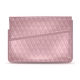 Funda de piel para ordenador portatil 15' - Griffe 1 - Rose - Couture ( Nappa - Pantone 2365C ) 