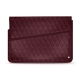 ノートPC、15インチ用レザーケース - Griffe 1 - Lie de vin - Couture ( Pantone 5115C ) 