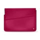 Leather sleeve for 15' laptop - Griffe 1 - Rose fluo
