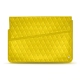 Funda de piel para ordenador portatil 15' - Griffe 1 - Jaune fluo - Couture