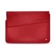 Leather sleeve for 15' laptop - Griffe 1 - Rouge troupelenc