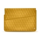 Funda de piel para ordenador portatil 15' - Griffe 1 - Jaune soulèu - Couture