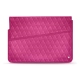 Leather sleeve for 15' laptop - Griffe 1 - Rose BB - Couture
