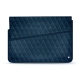 ノートPC、15インチ用レザーケース - Griffe 1 - Blu mediterran - Couture