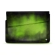 Leather sleeve for 15' laptop - Griffe 1 - Vert Patine
