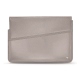 Leather sleeve for 15' laptop - Griffe 1 - Taupe innocent