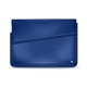 Leather sleeve for 13' laptop - Griffe 1 - Bleu océan ( Nappa - Pantone 293C ) 