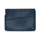 ノートPC、13インチ用レザーケース - Griffe 1 - Jean vintage ( Roughtcut - Pantone 285U  ) 