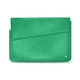 Leather sleeve for 13' laptop - Griffe 1 - Menthe vintage ( Pantone 562C ) 