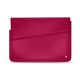 Leather sleeve for 13' laptop - Griffe 1 - Rose fluo
