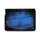 Leather sleeve for 13' laptop - Griffe 1 - Bleu Patine