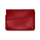 Leather sleeve for 11' laptop - Griffe 1 - Rouge ( Nappa - Pantone 199C ) 