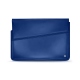 Leather sleeve for 11' laptop - Griffe 1 - Bleu océan ( Nappa - Pantone 293C ) 