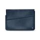 Leather sleeve for 11' laptop - Griffe 1 - Jean vintage ( Roughtcut - Pantone 285U  ) 