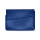 11 인치 휴대용 퍼스널 컴퓨터를위한 가죽 케이스 - Griffe 1 - Bleu océan - Couture ( Nappa - Pantone 293C ) 