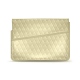 Funda de piel para ordenador portatil 11' - Griffe 1 - Beige - Couture ( Nappa - Pantone 7502C ) 