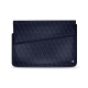 Leather sleeve for 11' laptop - Griffe 1 - Cobalt - Couture ( Pantone 2766C ) 
