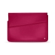 Leather sleeve for 11' laptop - Griffe 1 - Rose fluo