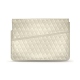 Funda de piel para ordenador portatil 11' - Griffe 1 - Blanc escumo - Couture
