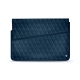 Leather sleeve for 11' laptop - Griffe 1 - Blu mediterran - Couture