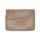 Leather sleeve for 11' laptop - Griffe 1 - Taupe vintage - Couture