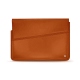 Leather sleeve for 11' laptop - Griffe 1 - Orange vibrant
