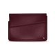 Leather sleeve for 8' laptop - Griffe 1 - Lie de vin ( Pantone 5115C ) 
