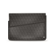 Leather sleeve for 8' laptop - Griffe 1 - Anthracite - Couture ( Pantone 424C ) 