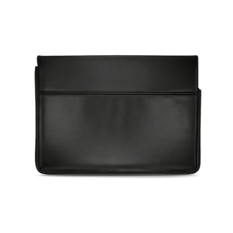 Pochette ordinateur en cuir noir, Qualité artisanale