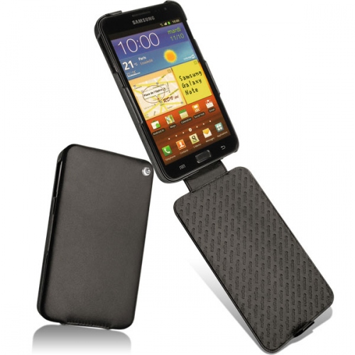 Samsung Galaxy Note  leather case - Noir ( Nappa - Black ) 