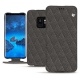 Funda de piel Samsung Galaxy S9 - Anthracite - Couture ( Pantone 424C ) 