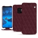 Capa em pele Samsung Galaxy S9 - Lie de vin - Couture ( Pantone 5115C ) 