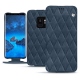 Samsung Galaxy S9 leather case - Jean vintage - Couture