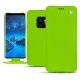 Housse cuir Samsung Galaxy S9 - Vert fluo