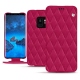 Housse cuir Samsung Galaxy S9 - Rose fluo - Couture
