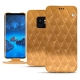 Housse cuir Samsung Galaxy S9 - Or Maïa - Couture