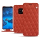 Housse cuir Samsung Galaxy S9 - Arange clouquié - Couture