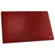 Leather folding desk blotter - Autruche ciliegia