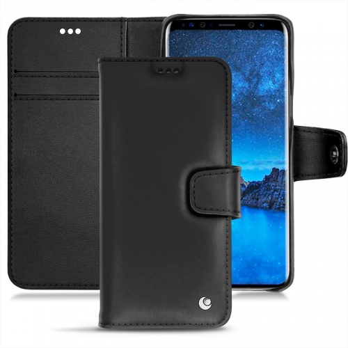 Samsung Galaxy S9 leather case - Noir ( Nappa - Black ) 