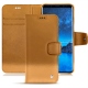 Housse cuir Samsung Galaxy S9 - Or Maïa ( Pantone 871C ) 