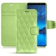 Housse cuir Samsung Galaxy S9 - Vert olive - Couture ( Nappa - Pantone 578U ) 