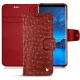 Custodia in pelle Samsung Galaxy S9 - Autruche ciliegia