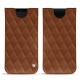 Samsung Galaxy S9 leather pouch - Marron - Couture ( Nappa - Pantone 1615C ) 