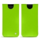 Samsung Galaxy S9 leather pouch - Vert fluo