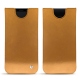 Samsung Galaxy S9 leather pouch - Or Maïa ( Pantone 871C ) 