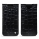 Pochette cuir Samsung Galaxy S9 - Crocodile nero